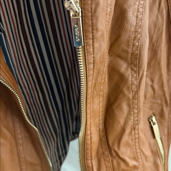 Studio F Tan, lined Jacket - Picture 5 of 5